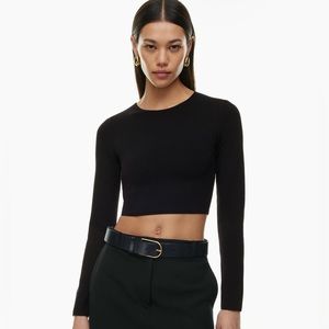 NWOT Aritzia Babaton Sculpt Knit Forefront Longsleeve, Medium